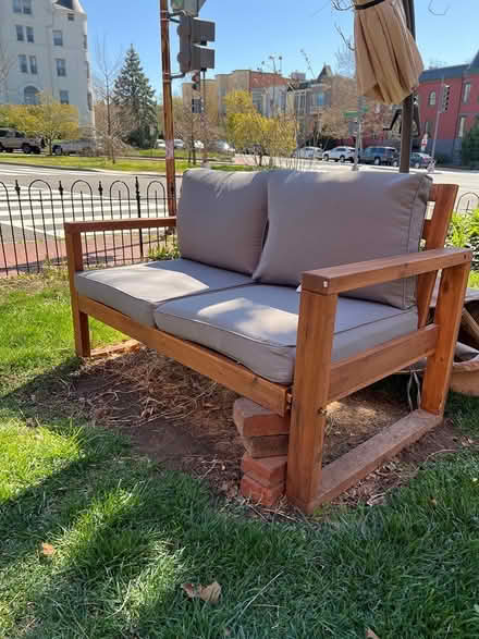 Photo of free 2 seat outdoor loveseat (Capitol Hill -west) #2