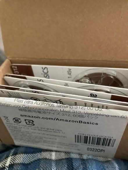 Photo of free Partial package of 312 batteries (Glenolden) #1