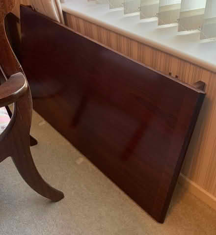 Photo of free Dark wood extending dining table with 6 chairs (Southport PR8) #2