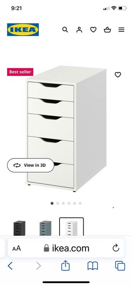 Photo of free IKEA Alex drawers. Damaged (Ecclesall S11) #1