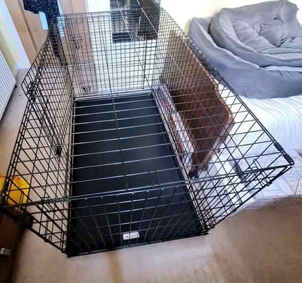 Photo of free Large folding dog crate nearly new (EH6 Leith) #3