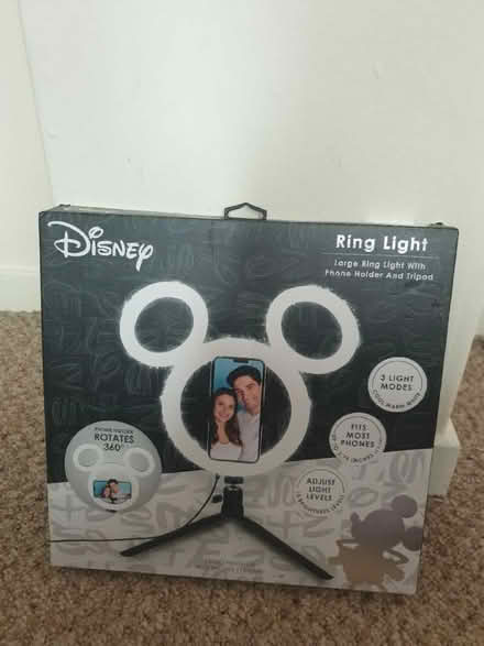Photo of free Kid's Disney Ring Light With Phone Holder And Tripod. (Glenrothes KY6) #1