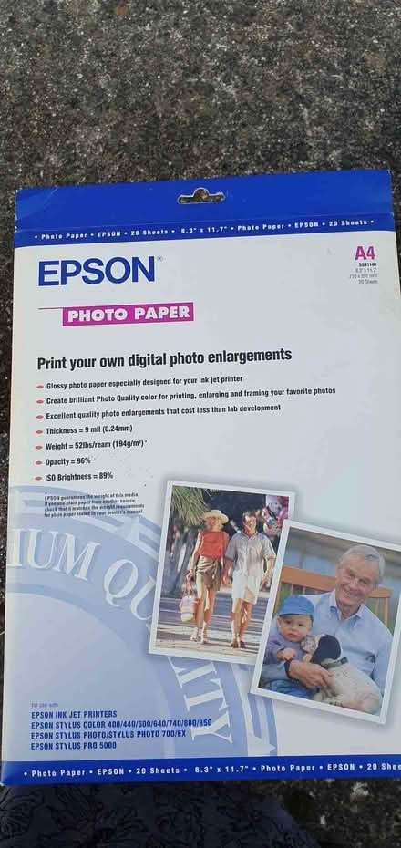 Photo of free Epson photo paper (Marsh Barton EX2) #1