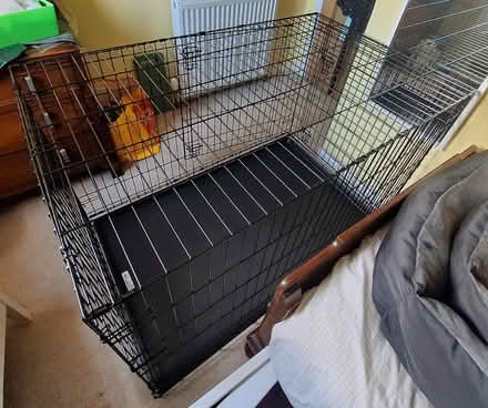 Photo of free Large folding dog crate nearly new (EH6 Leith) #2