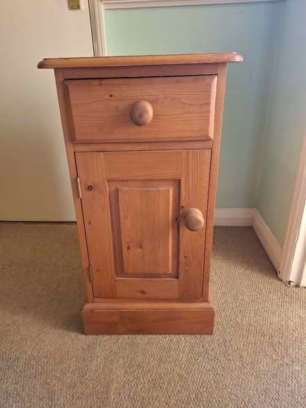 Photo of free Solid pine bedside table (Weston-on-Trent DE72) #1