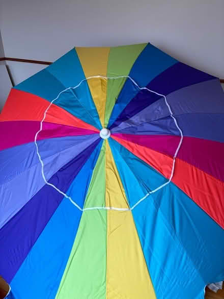 Photo of free Rainbow parasol beach umbrella (Near County Farm and Stearns) #1