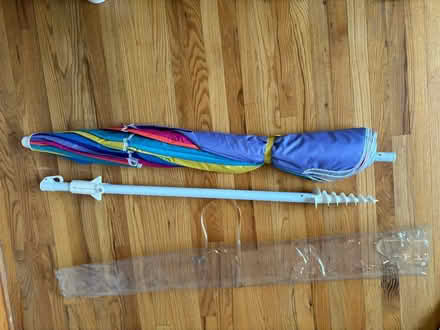 Photo of free Rainbow parasol beach umbrella (Near County Farm and Stearns) #2