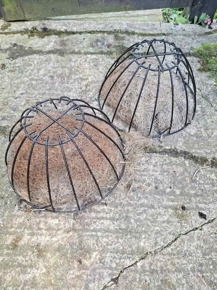 Photo of free Pair of metal hanging baskets (Oakley HP18) #1