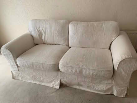 Photo of free 3 seater cream sofa (Southport PR8) #2