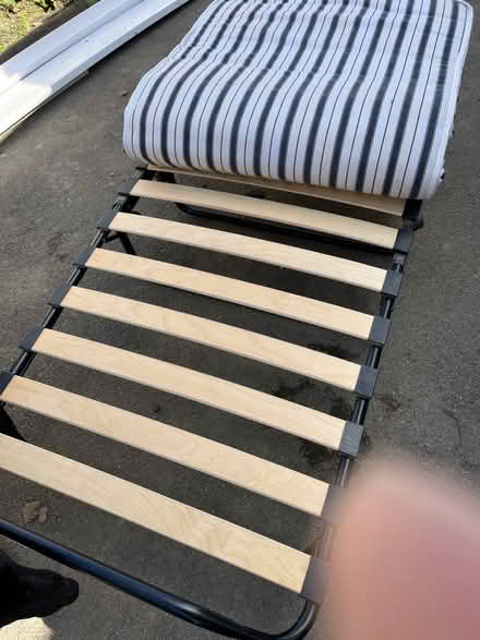 Photo of free Bed. Fold up with wheels (WF3) #3
