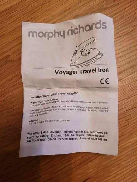 Photo of free Travel Iron (Walderslade ME5) #1
