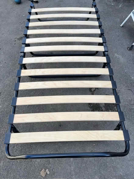 Photo of free Bed. Fold up with wheels (WF3) #4
