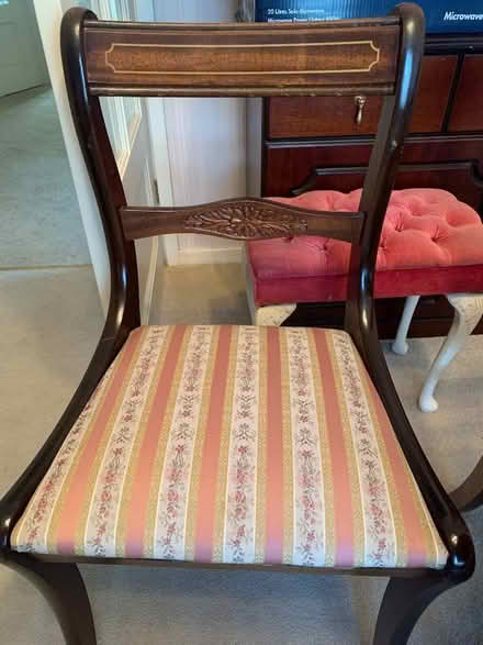 Photo of free Dark wood extending dining table with 6 chairs (Southport PR8) #4