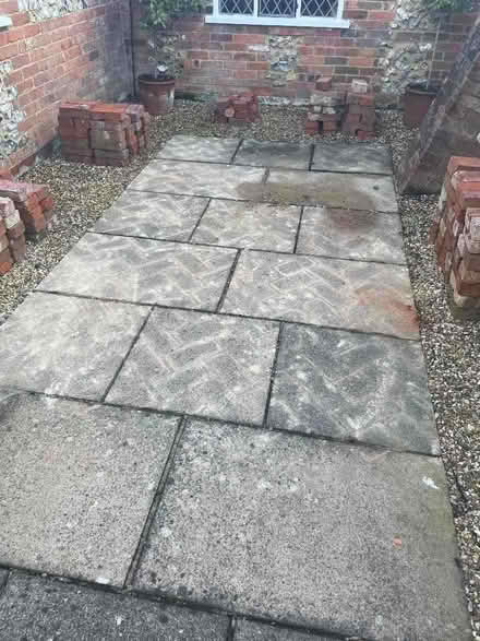 Photo of free Concrete paving slabs (Ballinger Common HP16) #1