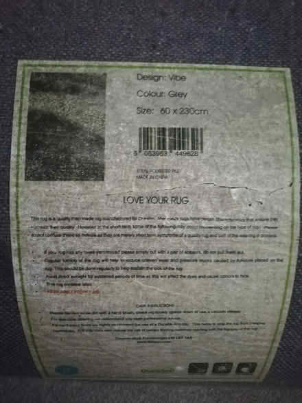 Photo of free Grey rug (ME5 chatham) #2