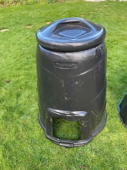 Photo of free 3 black plastic compost bins (45 Walton Back Lane, S42 SLT) #2