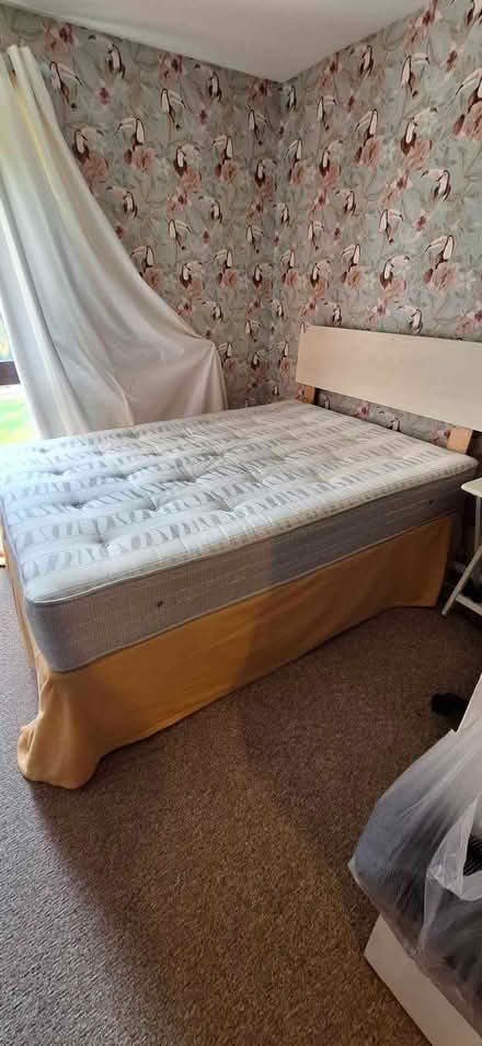 Photo of free Double bed with mattress and headboard (Barnard's Green WR14) #4