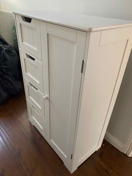 Photo of free White bathroom cupboard (Malmesbury SN16) #2