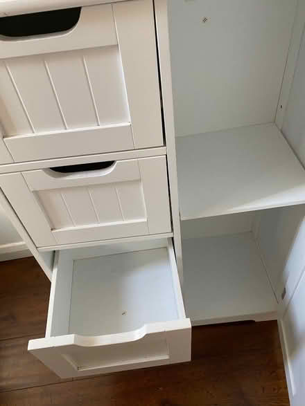 Photo of free White bathroom cupboard (Malmesbury SN16) #3