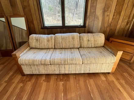 Photo of free Wooden frame chairs and sofa (Danbury) #2