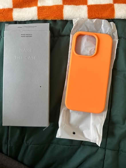 Photo of free Orange iphone 15Pro case (Mission Hill) #1