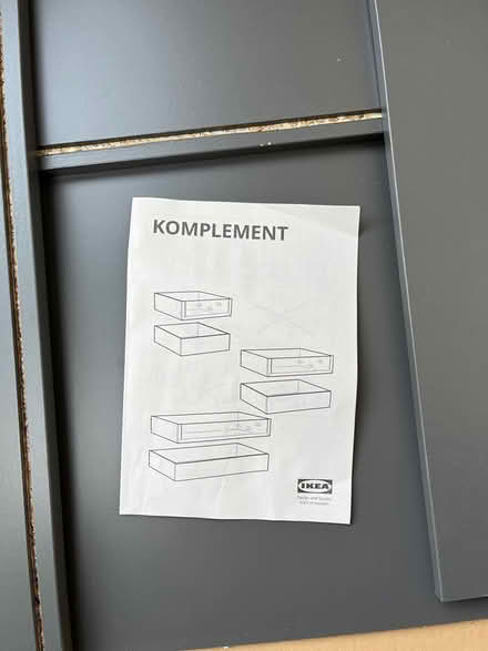 Photo of free 1 IKEA komplement drawer grey (East Dulwich SE22) #2