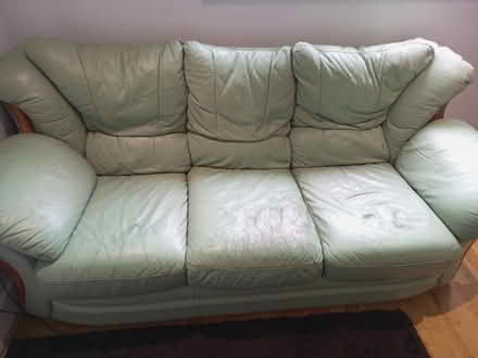 Photo of free Leather Sofa (Drayton, Cosham) #2