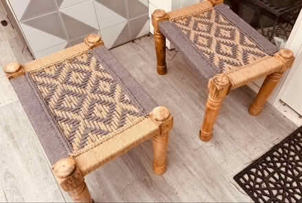 Photo of free 2x wicker stools (Hampton Hill TW12) #1