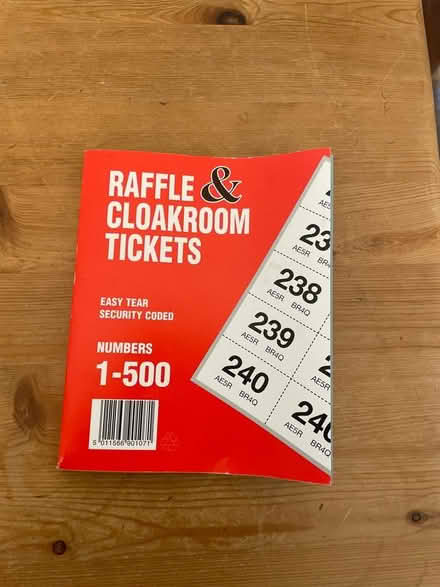 Photo of free Book of raffle tickets (WR13 Berrow) #1