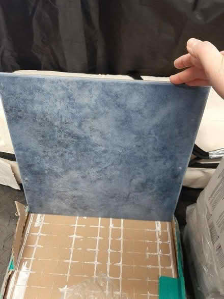 Photo of free Blue Square Tiles (Chessington KT9) #1