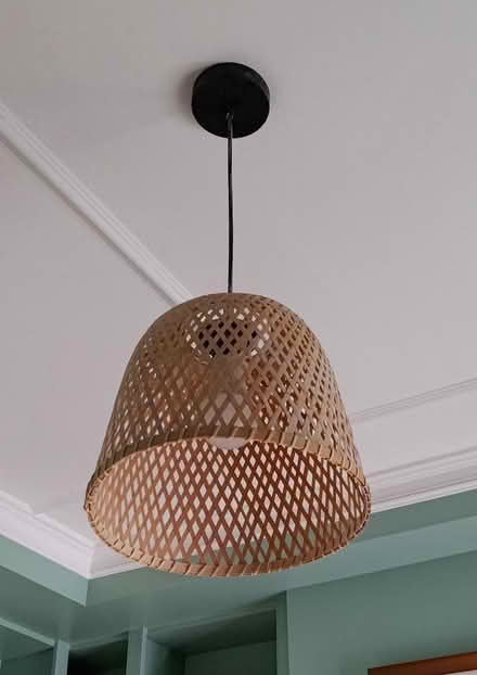 Photo of free Rattan lampshade Inc pendant (SE24) #2