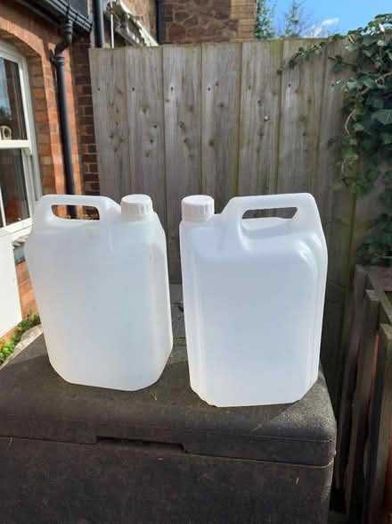Photo of free 2 x 5L empty plastic bottles (Malvern Link WR14) #1