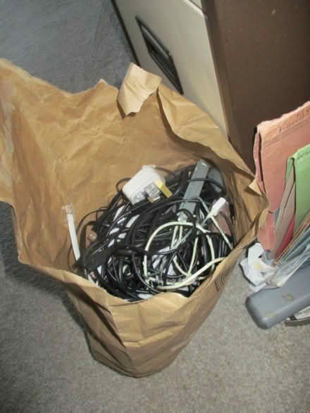 Photo of free Bag of assorted cables (Innsworth GL3) #1