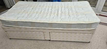 Photo of free Single divan bed, with headboard (Cheltenham GL51) #1