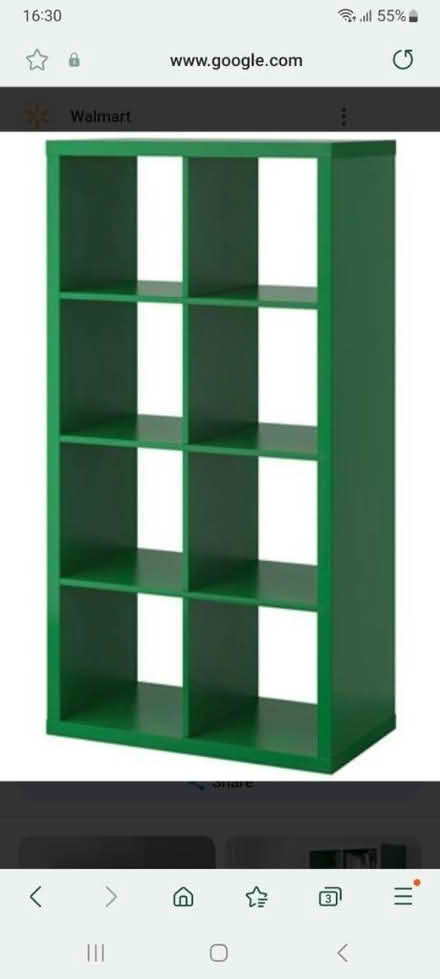 Photo of free Green ikea kallax unit (St thomas, exeter) #1