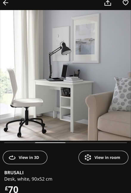 Photo of free Brusali ikea desk (St Thomas, Exeter, EX4) #3