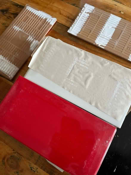 Photo of free 9 White & 10 Red Bevelled W/Tiles (Hayes, BR2) #1