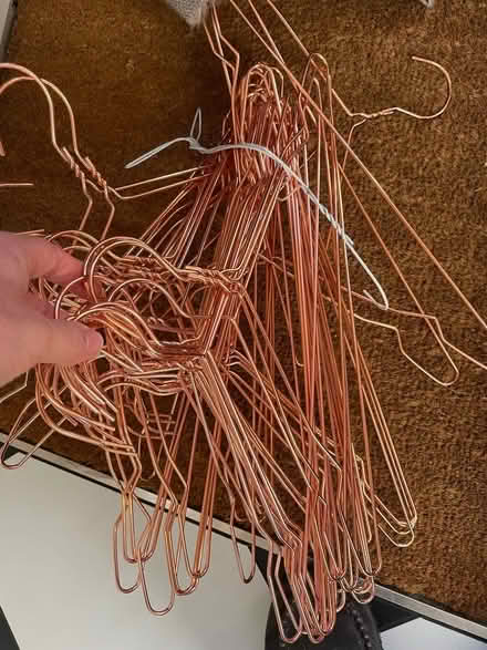 Photo of free Rose gold metal hangers (Hitchin SG4) #1