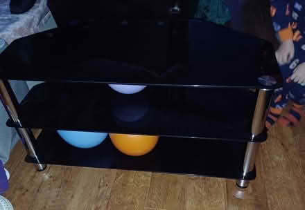 Photo of free Black tv stand (Aylestone LE2) #2