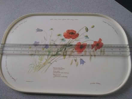 Photo of free Tray - poppies floral pattern (Pannal HG2) #1