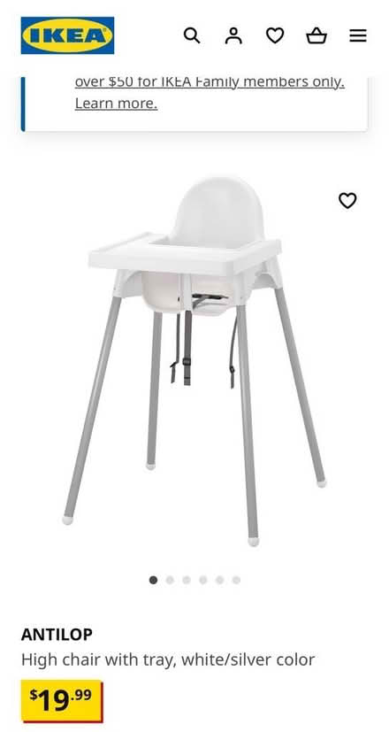 Photo of free IKEA high chair (Adams Morgan) #3
