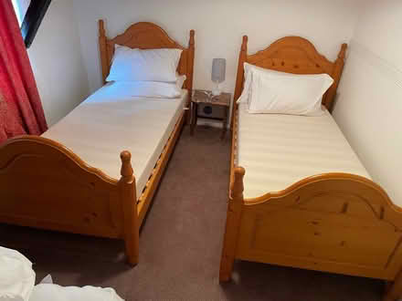 Photo of free Two single wooden beds (WD4 (Kings Langley)) #2