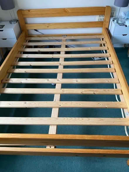 Photo of free Pine double bed frame (Beaconsfield HP9) #2