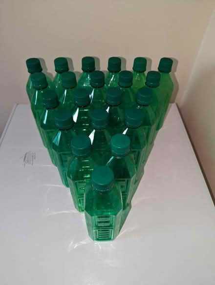 Photo of free Green plastic bottles (500ml) x 21 (Telford) #1