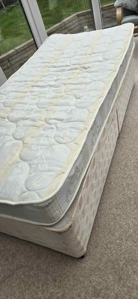 Photo of free Single divan bed, with headboard (Cheltenham GL51) #3