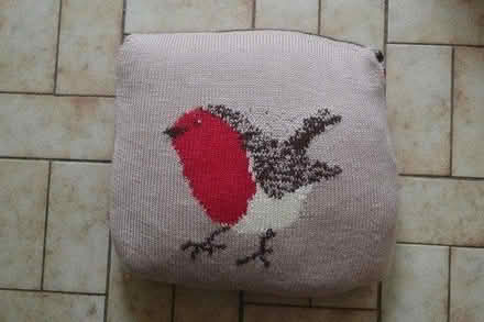 Photo of free Knitted Robin Cushion (Stevenage SG1) #1