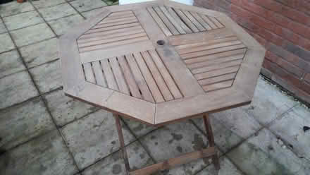 Photo of free Garden furniture: table, chairs, parasol. Chippenham SN14 (Chippenham SN14) #4