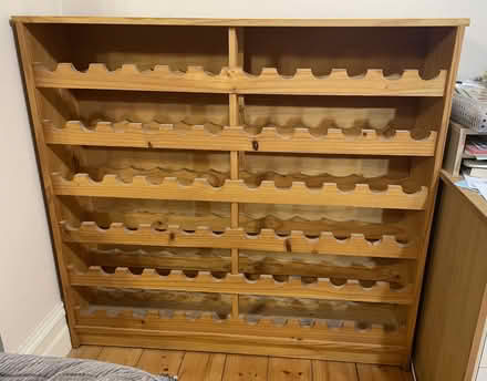 Photo of free Wooden 72-bottle wine rack (used) (Surrey Hills) #2