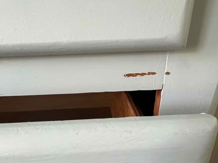 Photo of free Blue wooden dresser (Beulah rd and Druid hill rd NE) #3