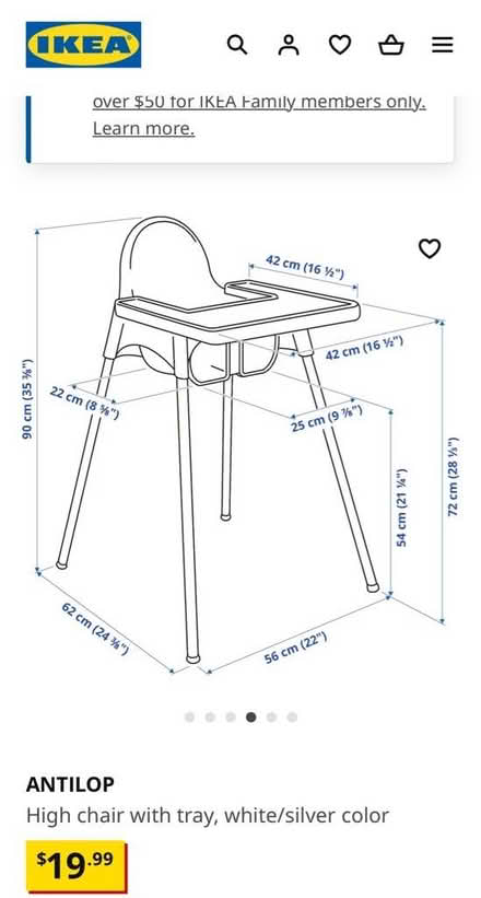 Photo of free IKEA high chair (Adams Morgan) #1